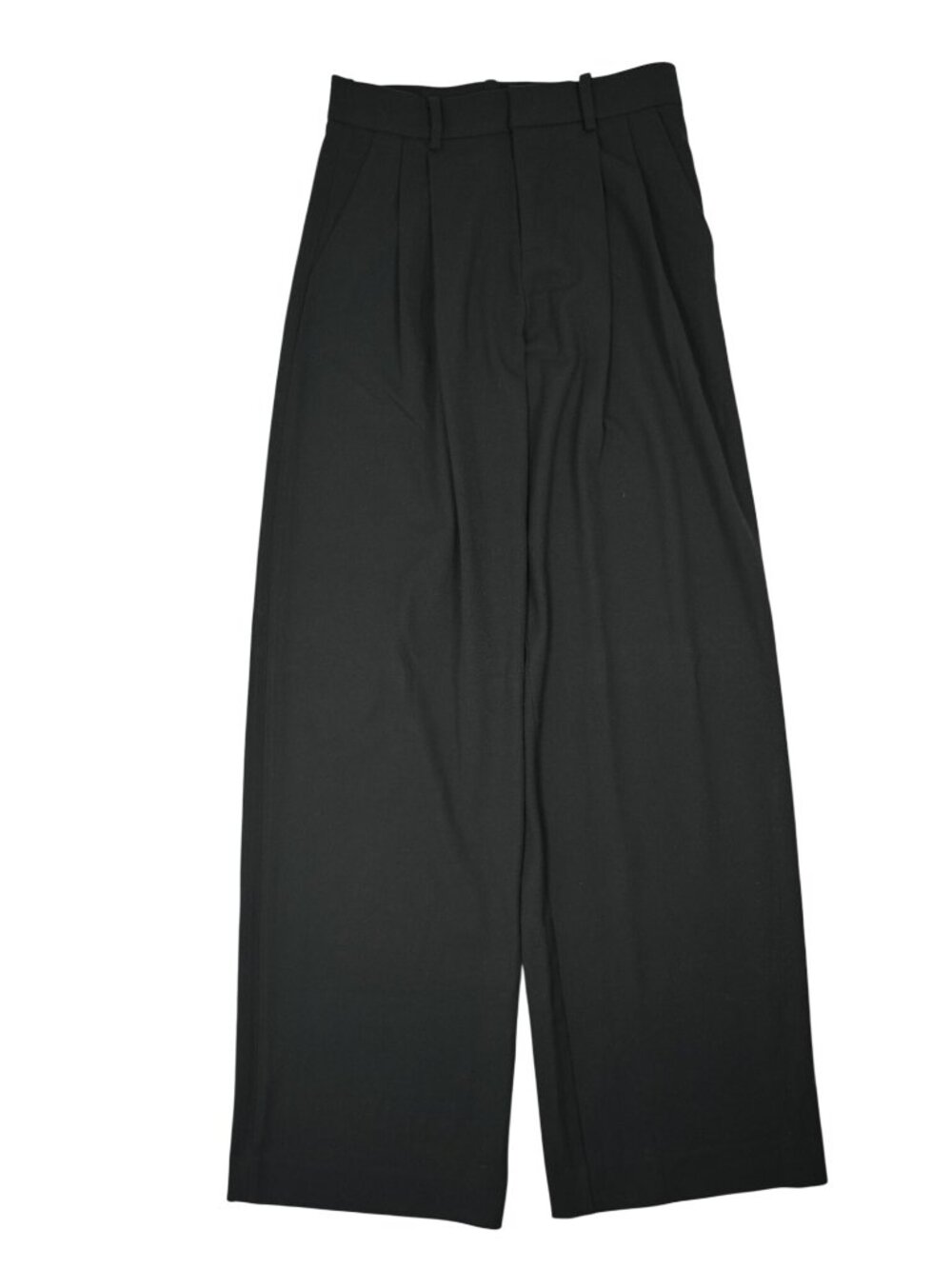 Khy Pleated Wide Leg Trouser in Black